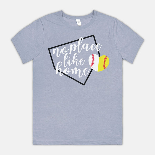 No Place Like Home Baseball & Softball - Game Day T-Shirt