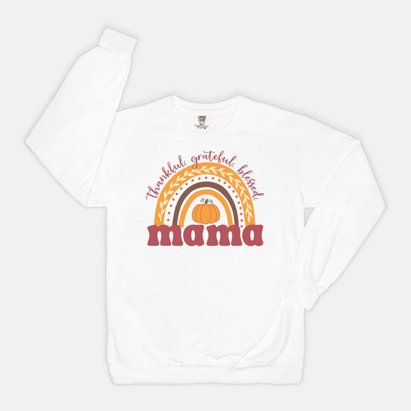 Thankful Grateful Blessed Mama - Sweatshirt