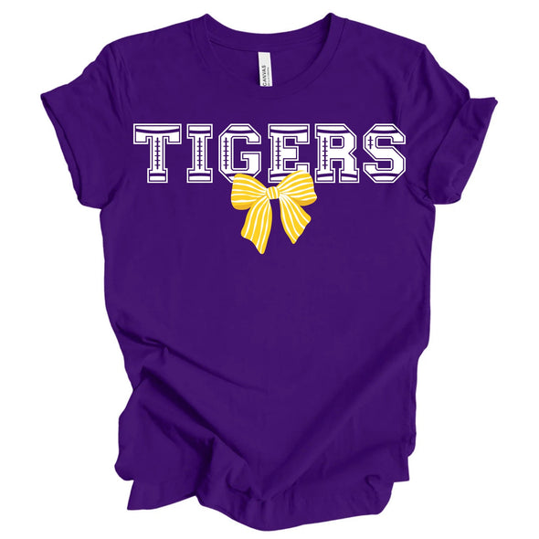 Tigers Football with Bow - Tshirt