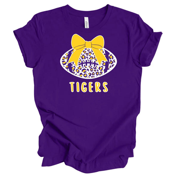 Tigers Cheetah Football -Tshirt