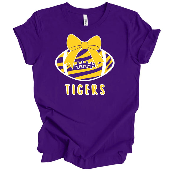 Tigers Stripes Football - Tshirt
