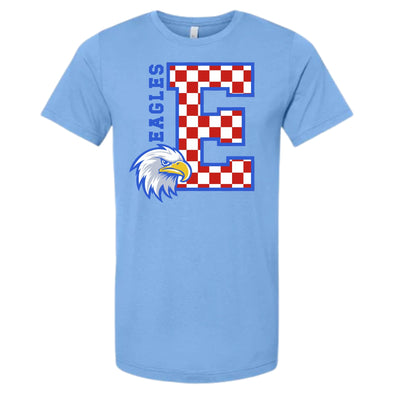 Eagles with Checkered E - Tshirt